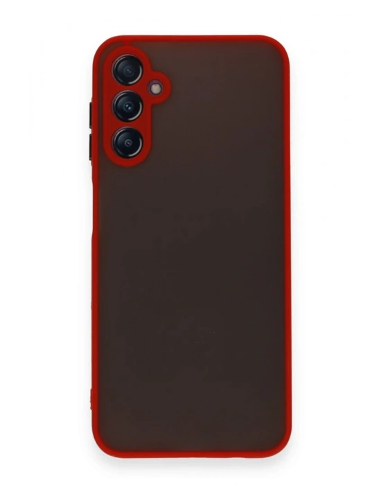 Newface Samsung Galaxy A25 5G Kılıf Montreal Silikon Kapak - Kırmızı