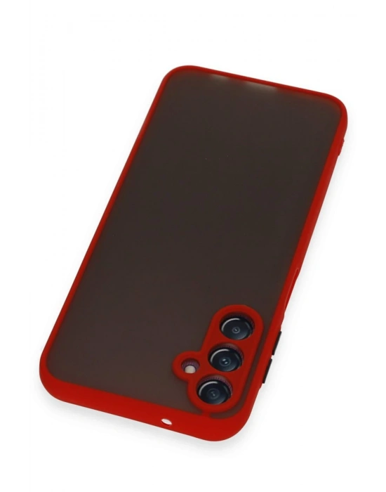 Newface Samsung Galaxy A25 5G Kılıf Montreal Silikon Kapak - Kırmızı