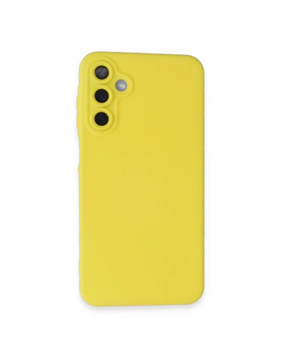 Newface Samsung Galaxy A25 5G Kılıf Nano içi Kadife Silikon - Sarı