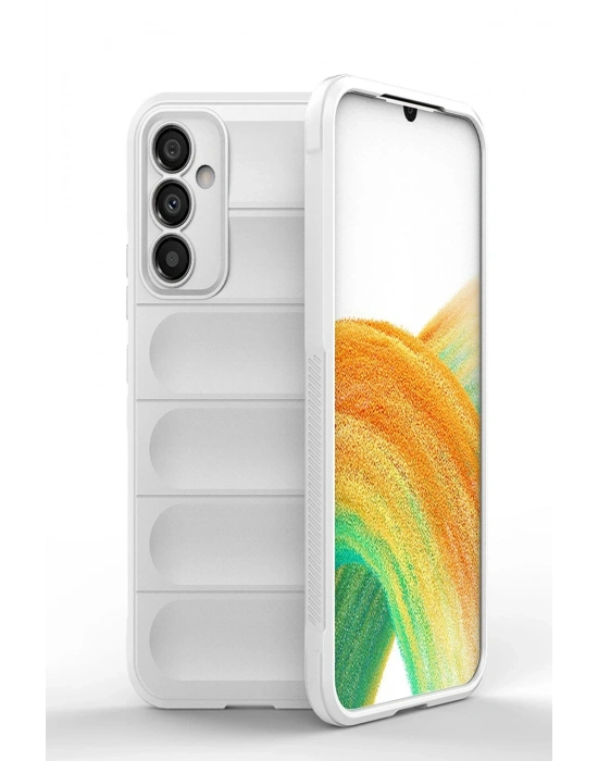 Newface Samsung Galaxy A25 5G Kılıf Optimum Silikon - Krem