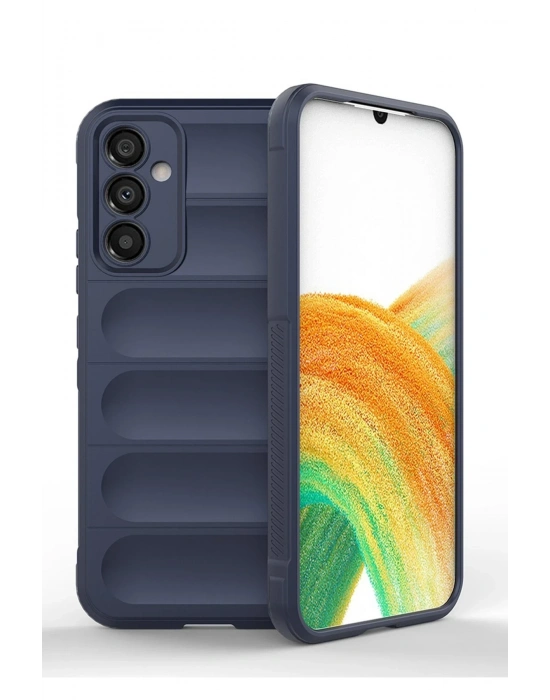 Newface Samsung Galaxy A25 5G Kılıf Optimum Silikon - Lacivert