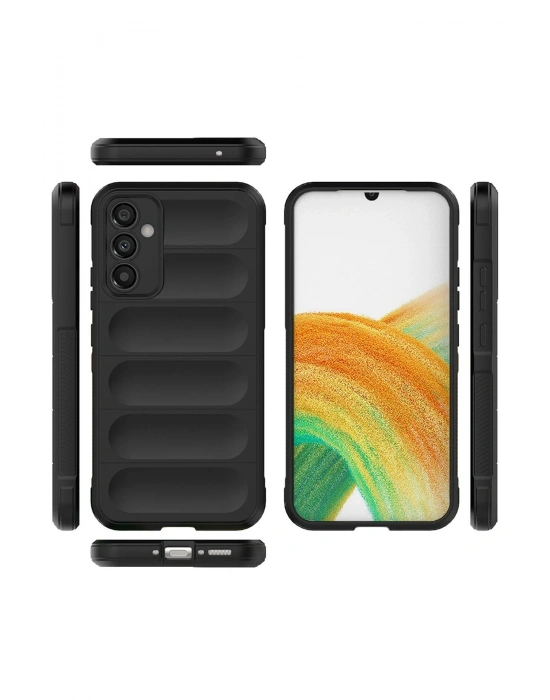 Newface Samsung Galaxy A25 5G Kılıf Optimum Silikon - Siyah