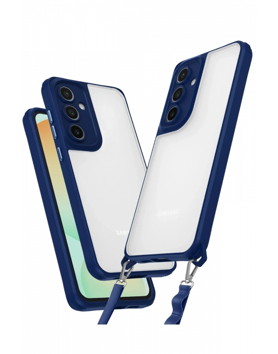 Newface Samsung Galaxy A25 5G Kılıf Penta Silikon Kılıf - Lacivert