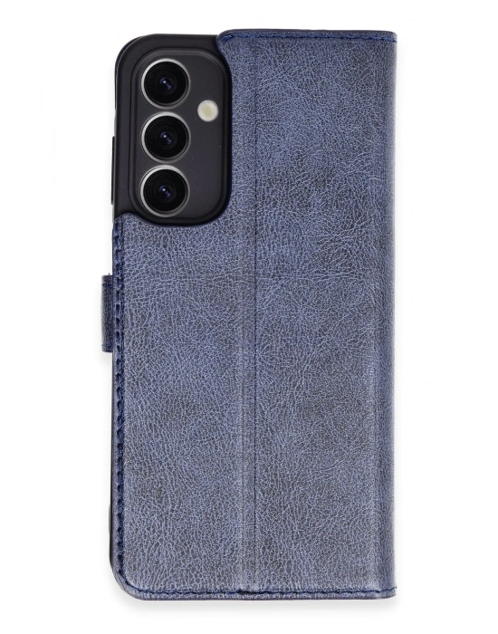 Newface Samsung Galaxy A25 5G Kılıf Trend S Plus Kapaklı Kılıf - Lacivert