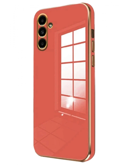 Newface Samsung Galaxy A25 5G Kılıf Volet Silikon - Kırmızı