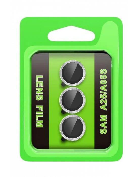 Newface Samsung Galaxy A25 5G Raze Metal Kamera Lens - Gümüş