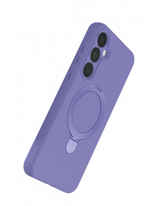 Newface Samsung Galaxy A25 5G Regal Magsafe Standlı Kapak - Lila