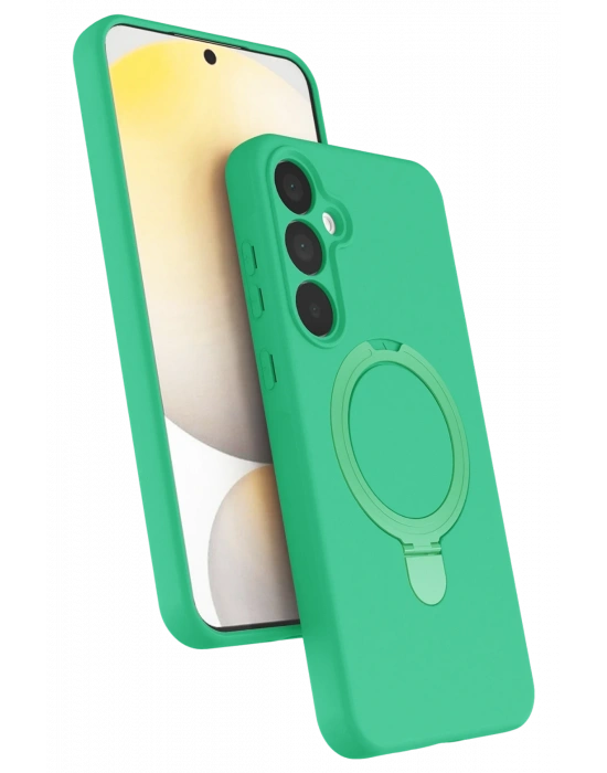 Newface Samsung Galaxy A25 5G Regal Magsafe Standlı Kapak - Yeşil