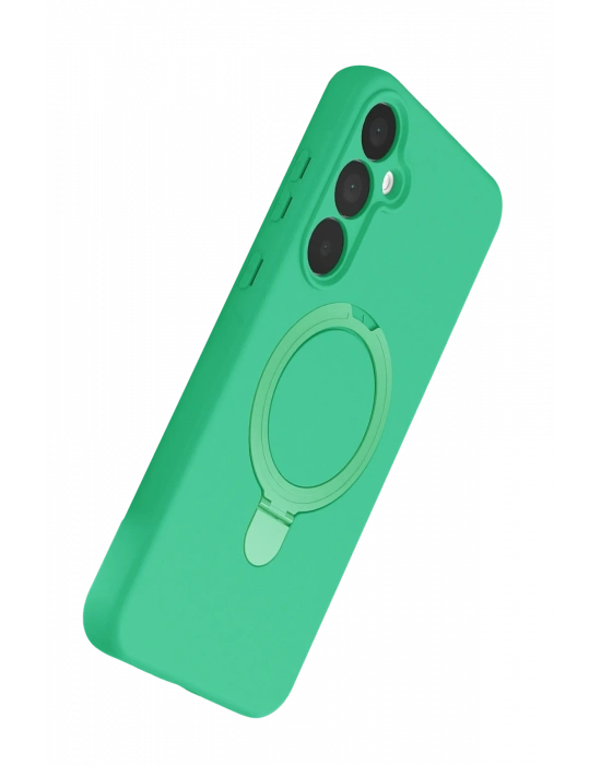 Newface Samsung Galaxy A25 5G Regal Magsafe Standlı Kapak - Yeşil