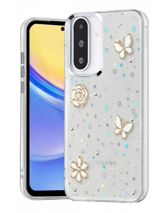 Newface Samsung Galaxy A26 Fiyonk Desenli Kapak - Desen 10