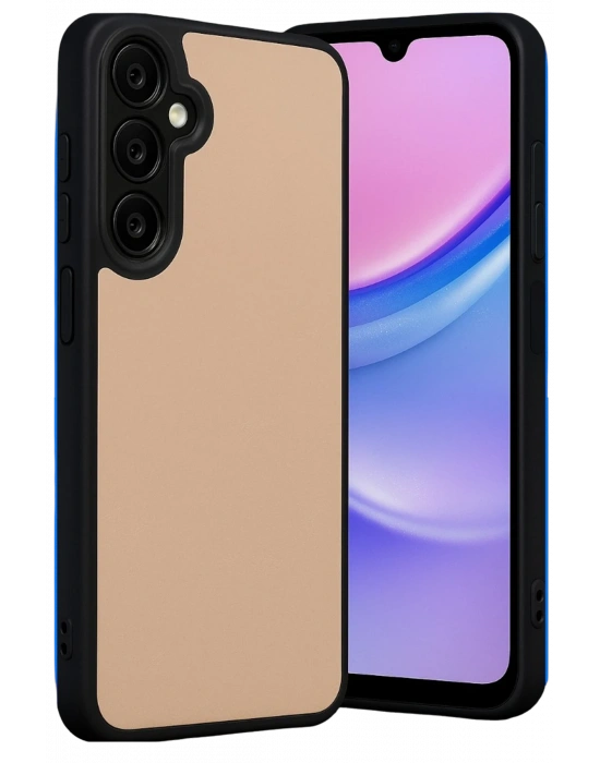 Newface Samsung Galaxy A26 Kılıf Aras Deri Kapak - Pudra