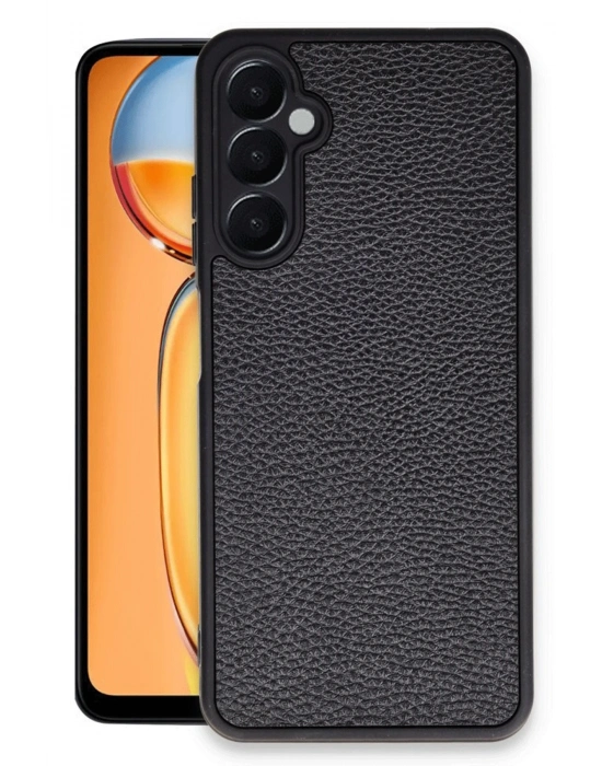 Newface Samsung Galaxy A26 Kılıf Aras Deri Kapak - Siyah
