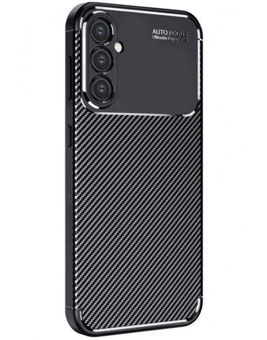 Newface Samsung Galaxy A26 Kılıf Auto Focus Karbon Kapak - Siyah