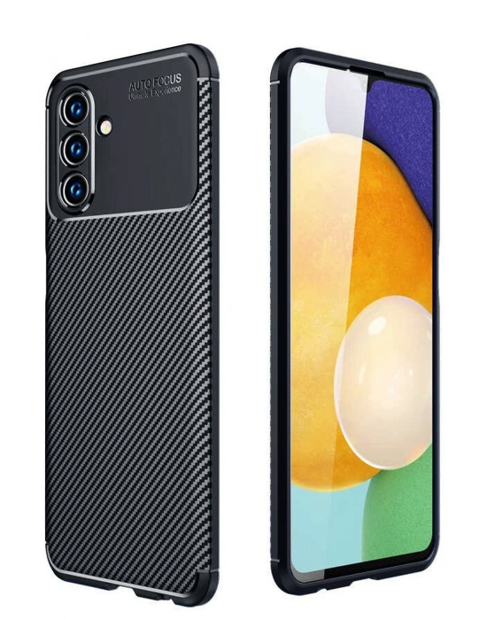 Newface Samsung Galaxy A26 Kılıf Auto Focus Karbon Kapak - Siyah
