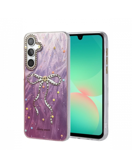 Newface Samsung Galaxy A26 Kılıf Blade Aynalı Desenli Kapak - Desen 1