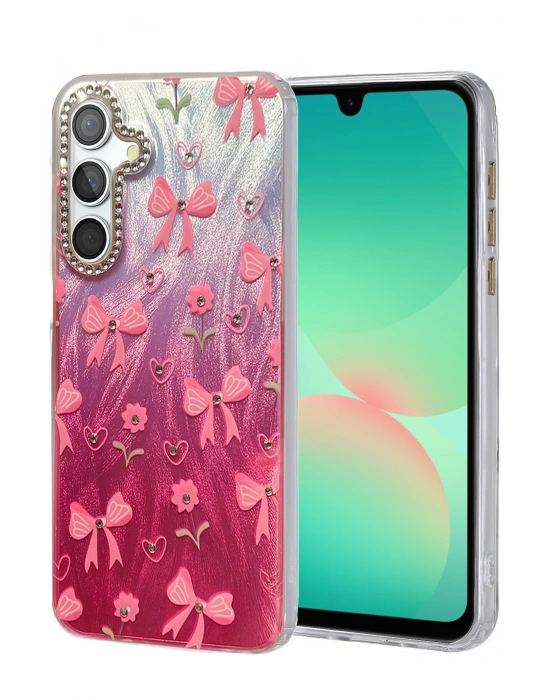 Newface Samsung Galaxy A26 Kılıf Blade Aynalı Desenli Kapak - Desen 3