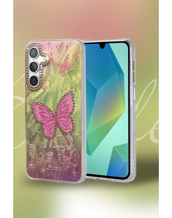 Newface Samsung Galaxy A26 Kılıf Blade Aynalı Desenli Kapak - Desen 3