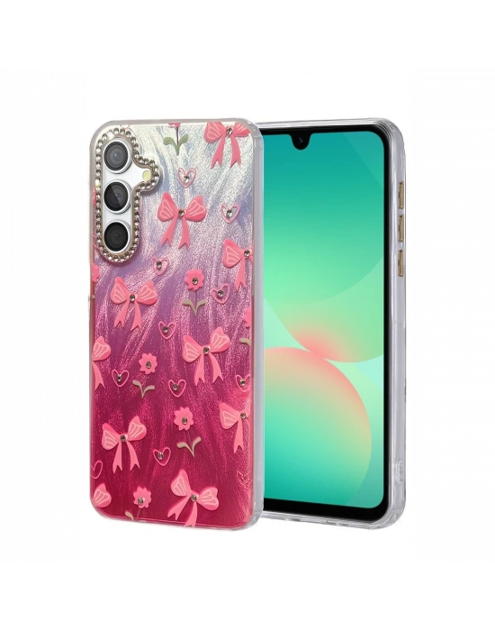 Newface Samsung Galaxy A26 Kılıf Blade Aynalı Desenli Kapak - Desen 3