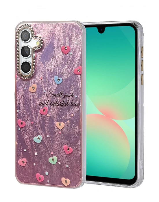 Newface Samsung Galaxy A26 Kılıf Blade Aynalı Desenli Kapak - Desen 8