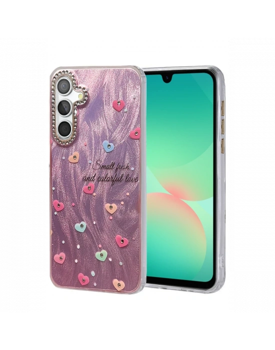 Newface Samsung Galaxy A26 Kılıf Blade Aynalı Desenli Kapak - Desen 8