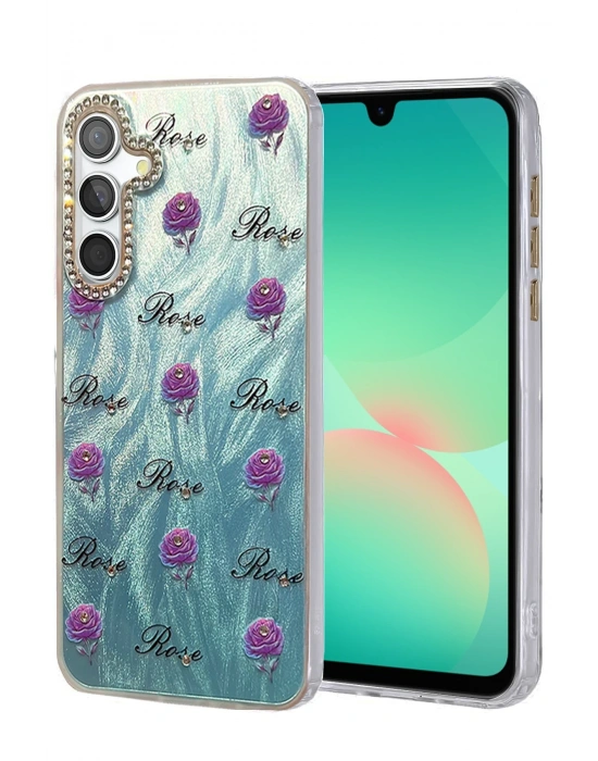 Newface Samsung Galaxy A26 Kılıf Blade Aynalı Desenli Kapak - Desen 9