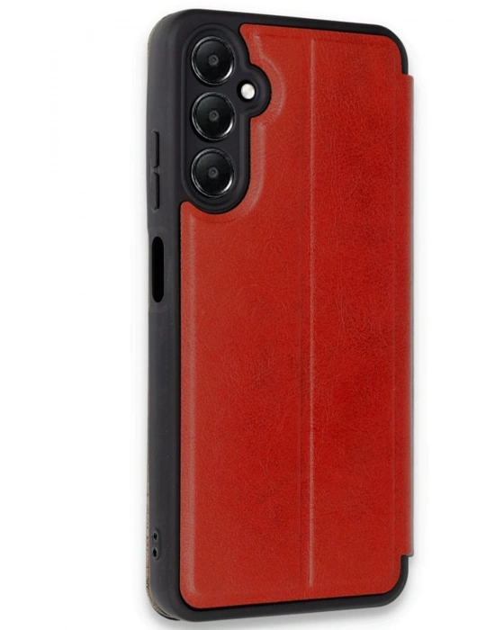 Newface Samsung Galaxy A26 Kılıf Flip Cover - Kırmızı