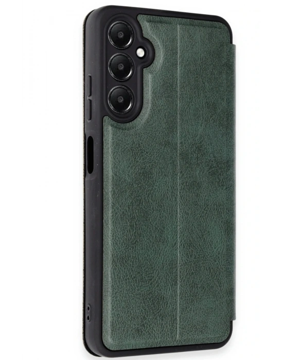 Newface Samsung Galaxy A26 Kılıf Flip Cover - Koyu Yeşil