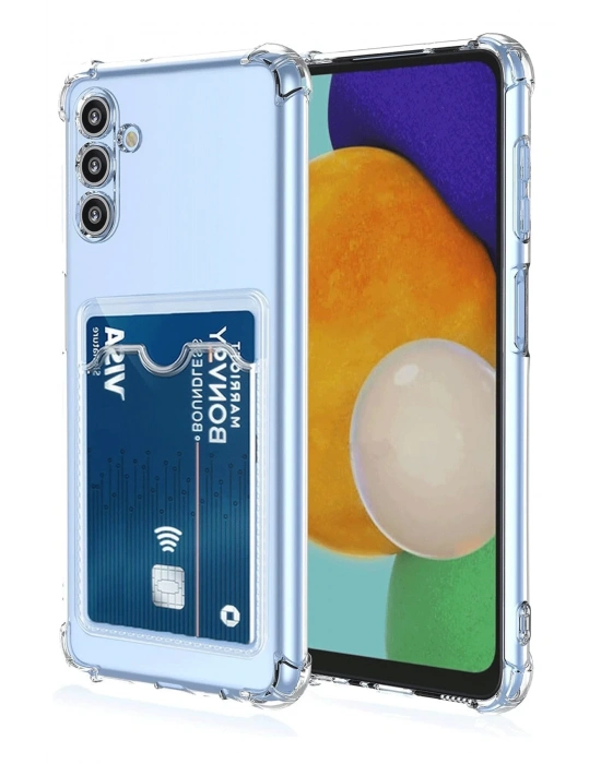 Newface Samsung Galaxy A26 Kılıf Kart Şeffaf Silikon - Şeffaf