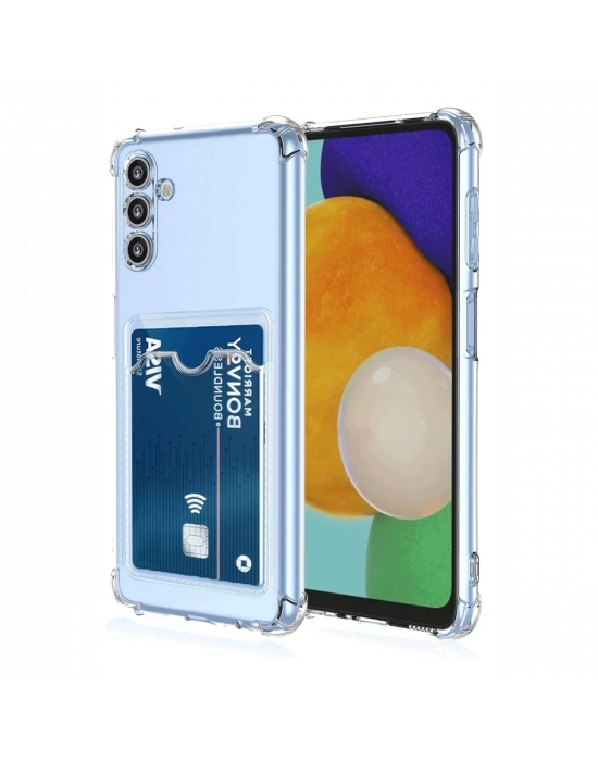 Newface Samsung Galaxy A26 Kılıf Kart Şeffaf Silikon - Şeffaf