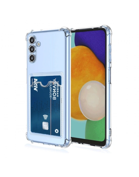Newface Samsung Galaxy A26 Kılıf Kart Şeffaf Silikon - Şeffaf