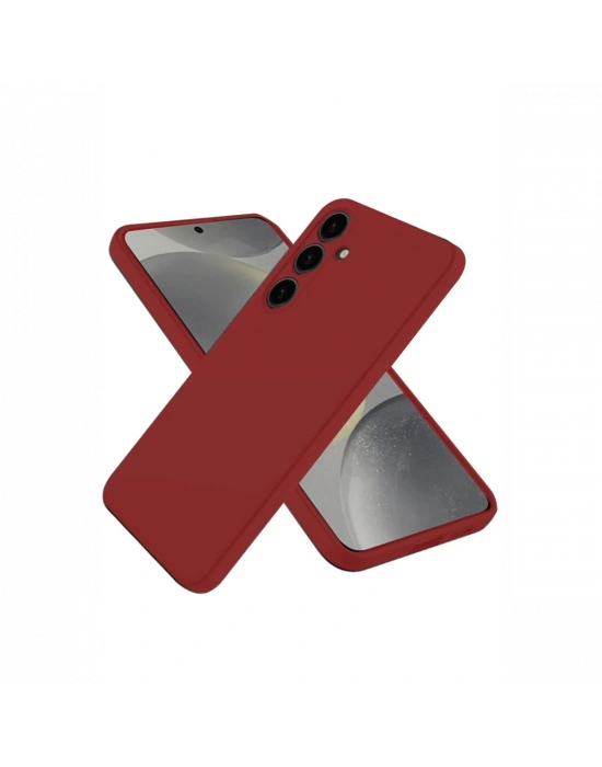 Newface Samsung Galaxy A26 Kılıf Nano içi Kadife Silikon - Kırmızı