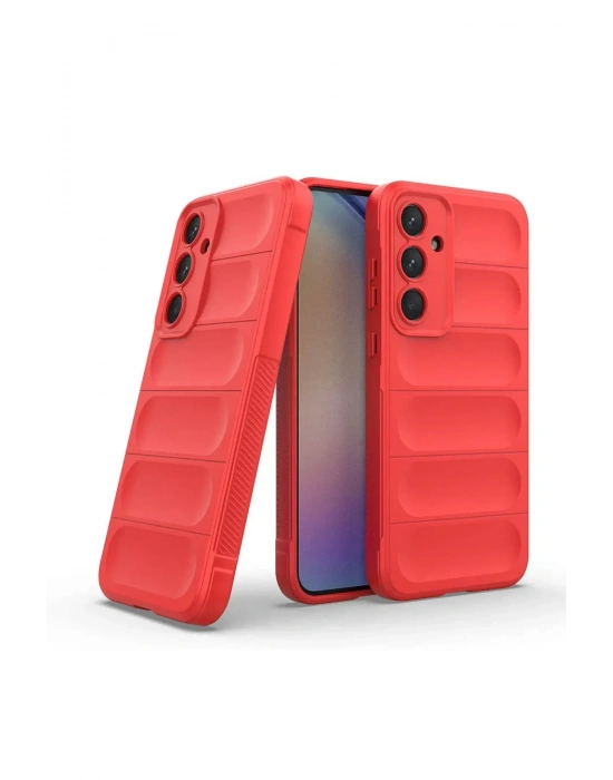 Newface Samsung Galaxy A26 Kılıf Optimum Silikon - Kırmızı