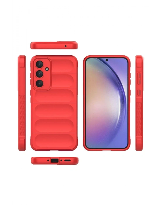 Newface Samsung Galaxy A26 Kılıf Optimum Silikon - Kırmızı