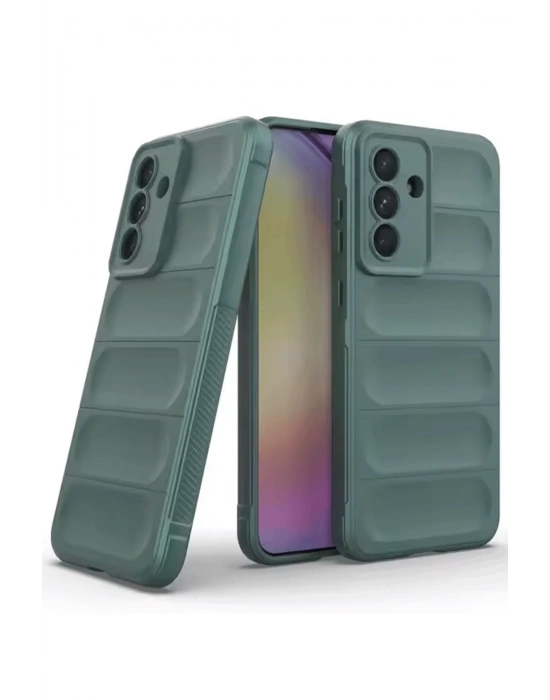 Newface Samsung Galaxy A26 Kılıf Optimum Silikon - Koyu Yeşil