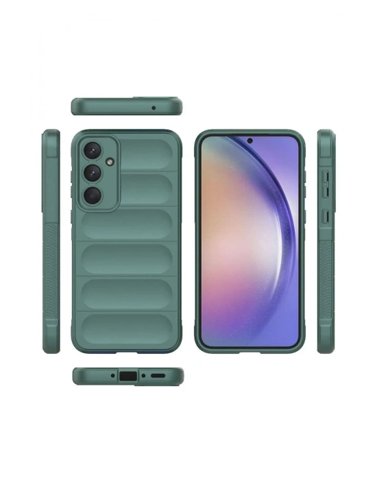 Newface Samsung Galaxy A26 Kılıf Optimum Silikon - Koyu Yeşil