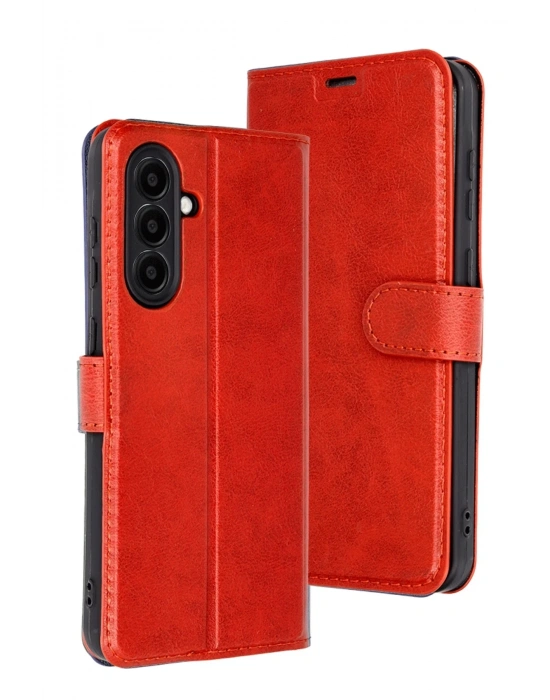 Newface Samsung Galaxy A26 Kılıf Trend S Plus Kapaklı Kılıf - Kırmızı