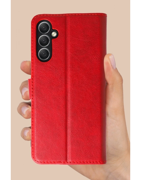 Newface Samsung Galaxy A26 Kılıf Trend S Plus Kapaklı Kılıf - Taba