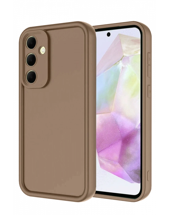 Newface Samsung Galaxy A26 Kılıf Viera Silikon - Kahverengi