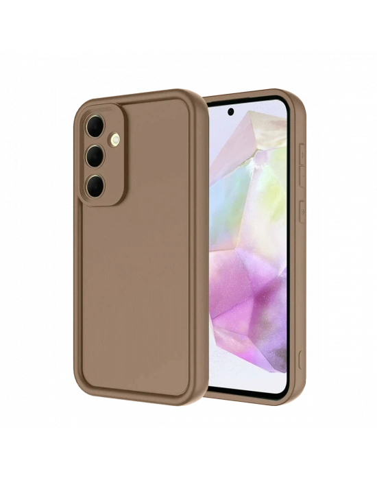 Newface Samsung Galaxy A26 Kılıf Viera Silikon - Kahverengi