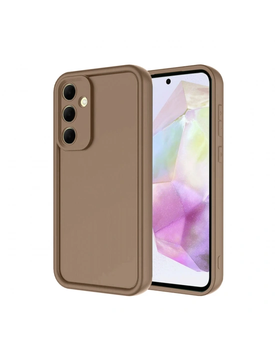 Newface Samsung Galaxy A26 Kılıf Viera Silikon - Kahverengi