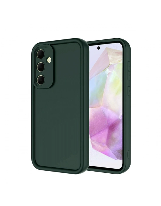 Newface Samsung Galaxy A26 Kılıf Viera Silikon - Koyu Yeşil