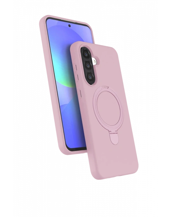 Newface Samsung Galaxy A26 Regal Magsafe Standlı Kapak - Açık Pembe