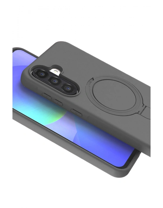 Newface Samsung Galaxy A26 Regal Magsafe Standlı Kapak - Titan Gri