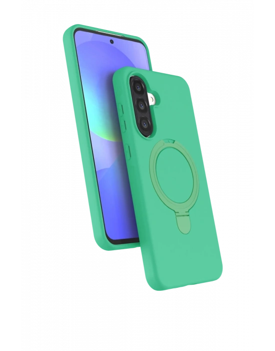 Newface Samsung Galaxy A26 Regal Magsafe Standlı Kapak - Yeşil