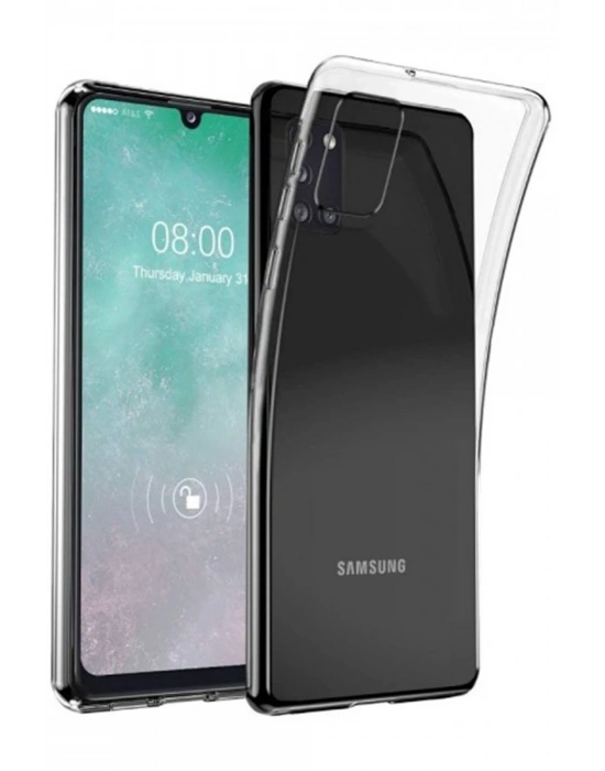 Newface Samsung Galaxy A31 Kılıf Lüx Şeffaf Silikon
