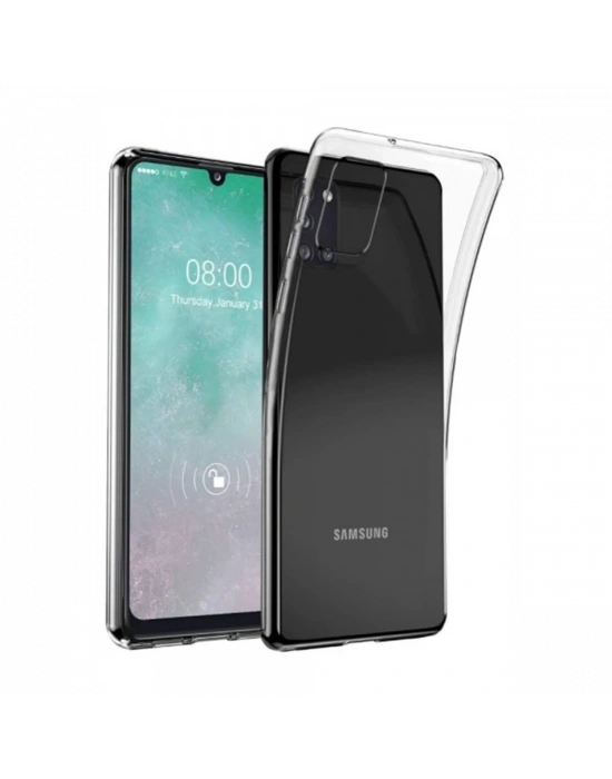Newface Samsung Galaxy A31 Kılıf Lüx Şeffaf Silikon
