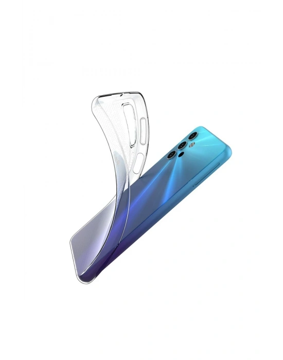 Newface Samsung Galaxy A32 5G Kılıf Lüx Şeffaf Silikon