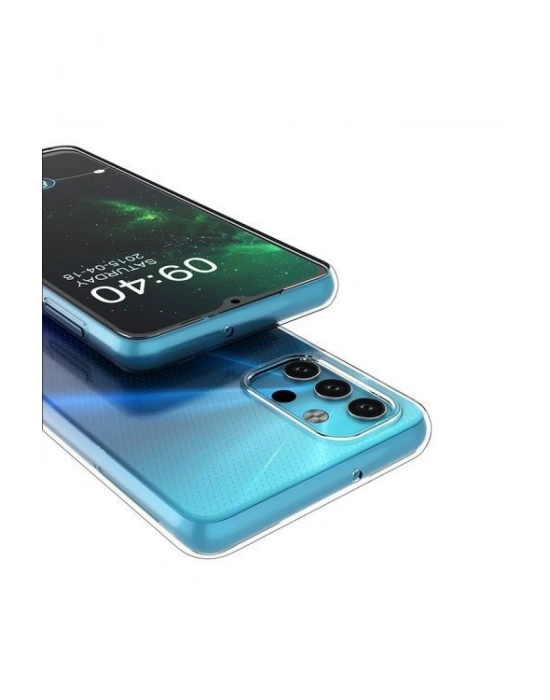 Newface Samsung Galaxy A32 5G Kılıf Lüx Şeffaf Silikon