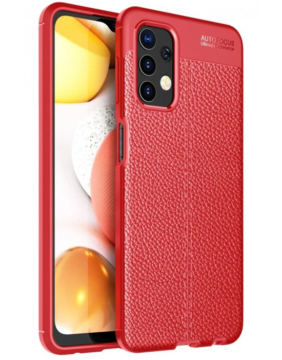 Newface Samsung Galaxy A32 Kılıf Auto Focus Kapak - Kırmızı