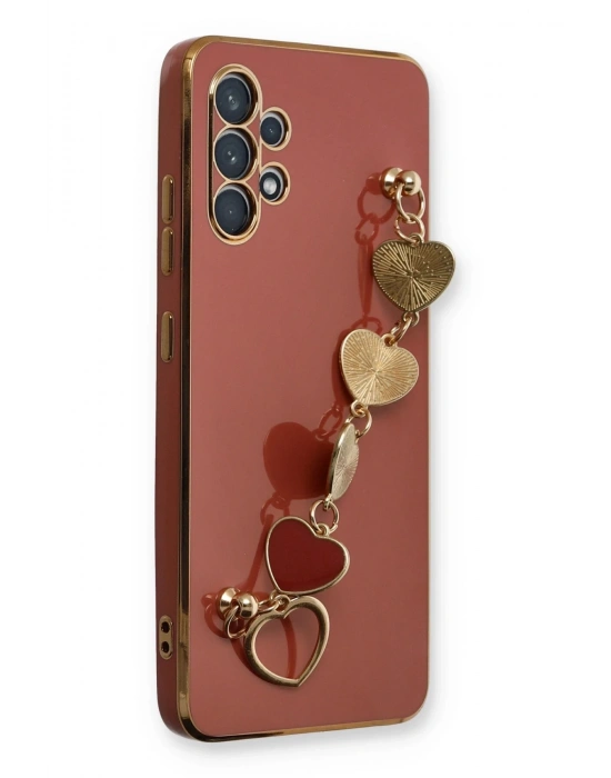 Newface Samsung Galaxy A32 Kılıf Esila Silikon - Kırmızı